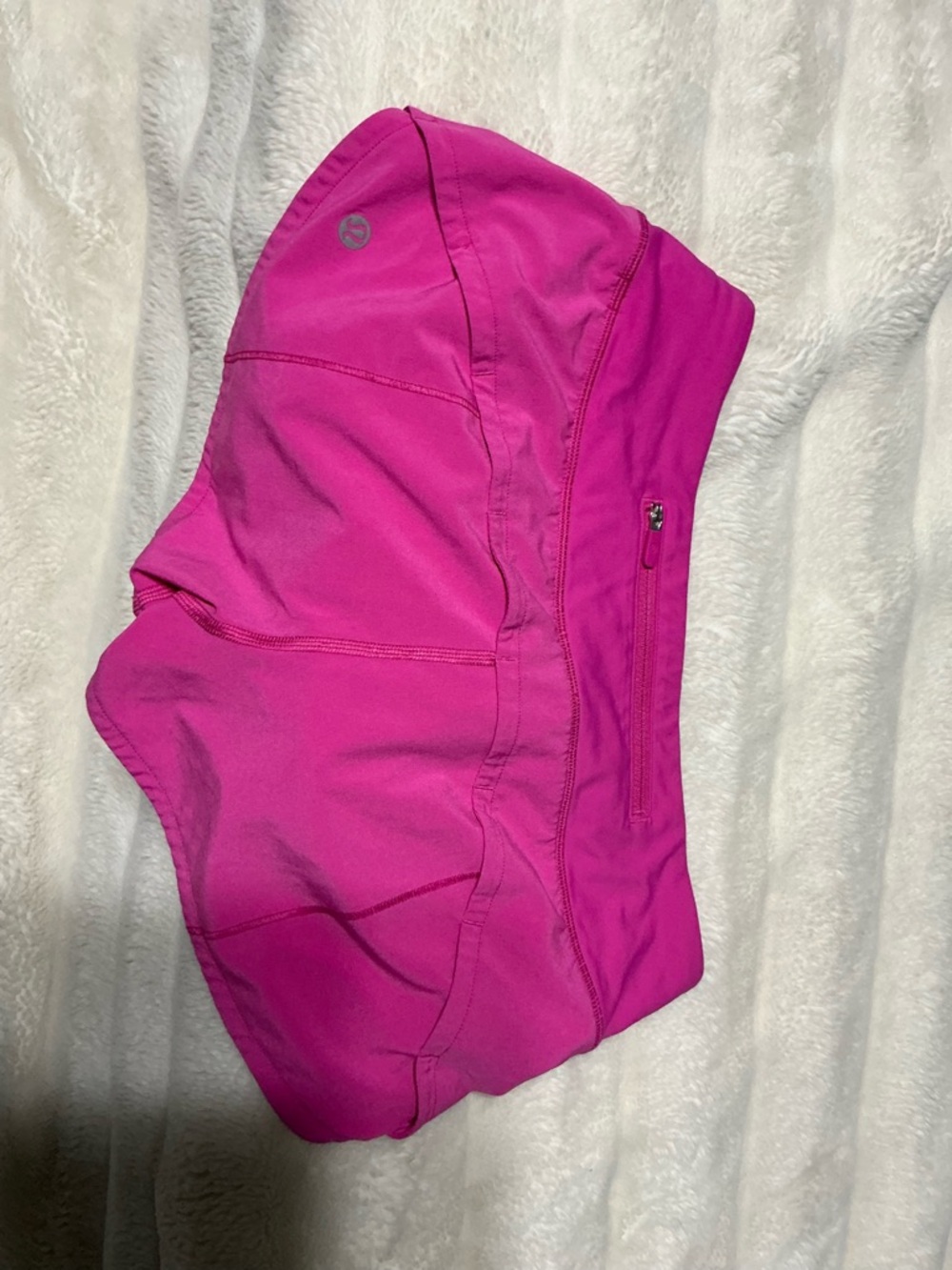 lululemon athletica Hot Pink Athletic Shorts with Zip Pocket